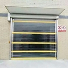 Industrial High Speed 1.2mm PVC Curtain Folding Shutter Doors 1.2 M / S Opening Speed