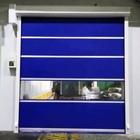 Industrial High Speed 1.2mm PVC Curtain Folding Shutter Doors 1.2 M / S Opening Speed