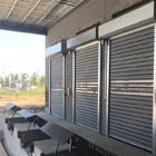 304 Stainless Steel Frame Industrial Security Door for Wind Load Areas