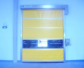 Blue Yellow PVC Interior Door , Industrial Workshop Doors