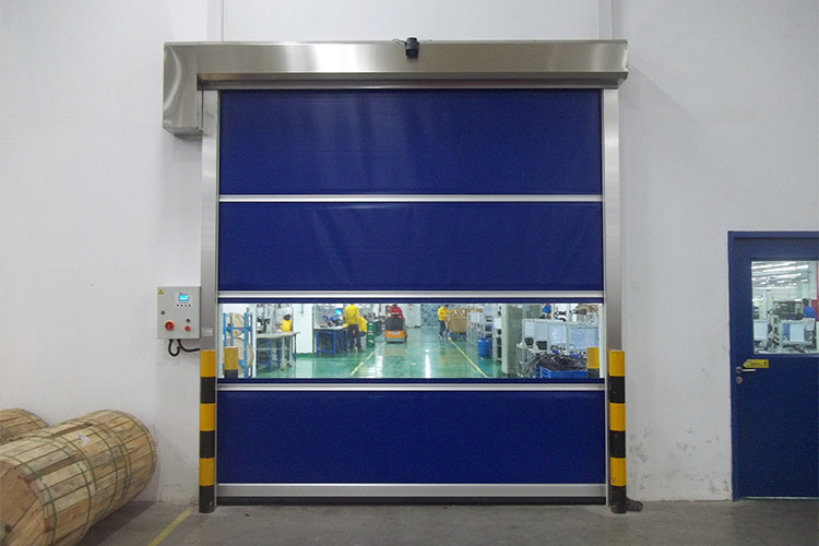 Industrial PVC High Speed Shutter Door Galvanized Steel Frame Garage Shutter Doors