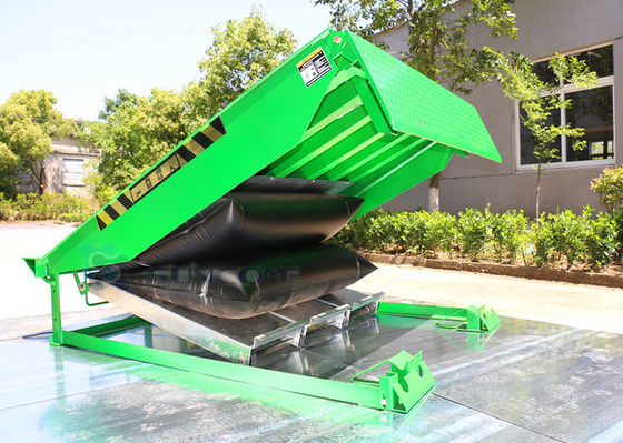 Cuadro de placa de acero Bolsa de aire Nivelador del muelle Sistema de elevación Puerta automática
