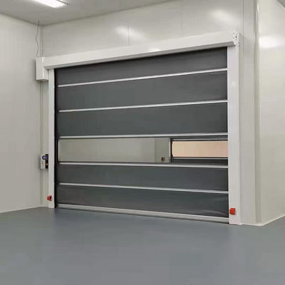 Cuadro de puerta de acero galvanizado Puerta de rodadura de alta velocidad con sistema de control servo