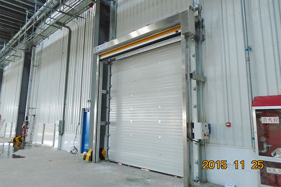 Puerta de seguridad de acero inoxidable 304 gris y blanco para línea de producción