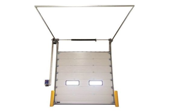 Ventana de visualización de PVC puerta de seguridad de acero galvanizado, puerta de seguridad automática exterior