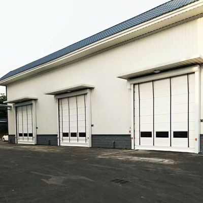 Puerta de persiana plegable ligera Puerta de persiana rodante de PVC de 1,5 mm rápida