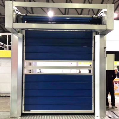 Puerta de rodillo automática de almacén de seguridad exterior con codificador absoluto