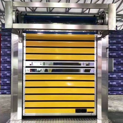 El panel de la puerta automática de rodillo de motor de alta velocidad hecho de dos capas de aluminio