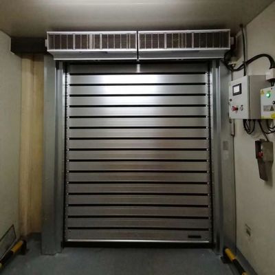 Puerta de rodillo automática a distancia para taller industrial, acero inoxidable 304