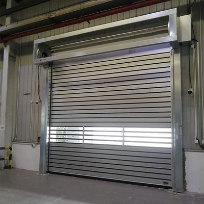 Cuadro de puerta de acero galvanizado estándar de seguridad industrial Puertas de rodillo