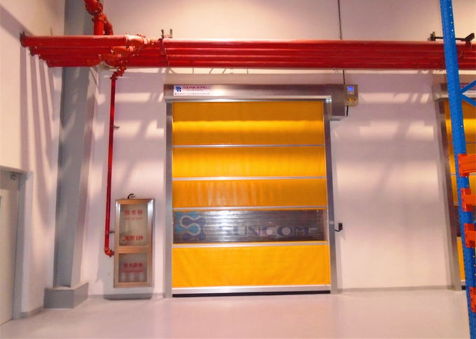 Puertas galvanizadas puerta de alta velocidad industrial del obturador del garaje del marco de acero del obturador del PVC